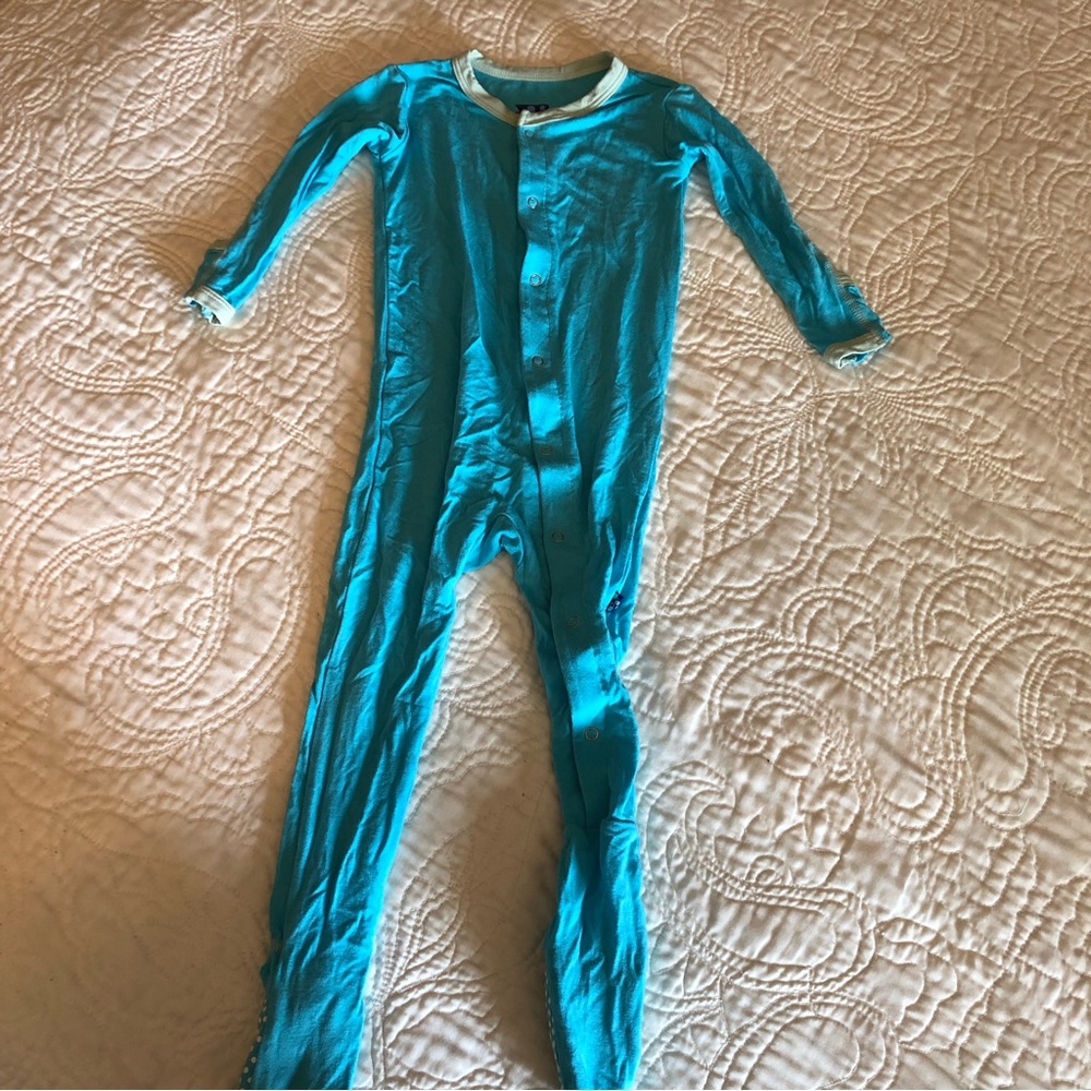 Blue Kickee Pants Snap Jammies